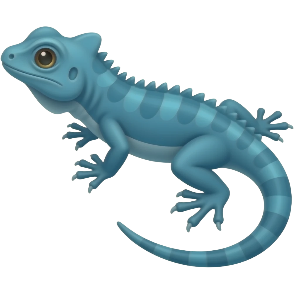 blue lizard emoji