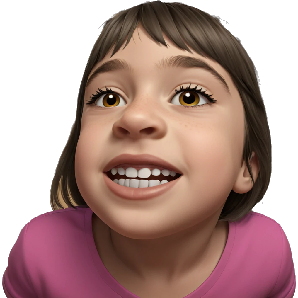realistic portrait of girl emoji