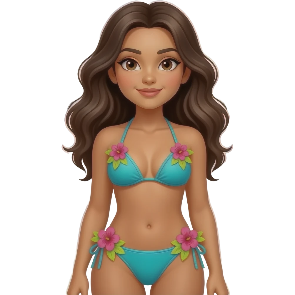 A tropical human girl hot 🧍‍♀️🩴сидеть смотреть turquoise and vivid hot pink? Lime green floral line art on a sleek black🧎🏽‍♀️‍➡️ emoji