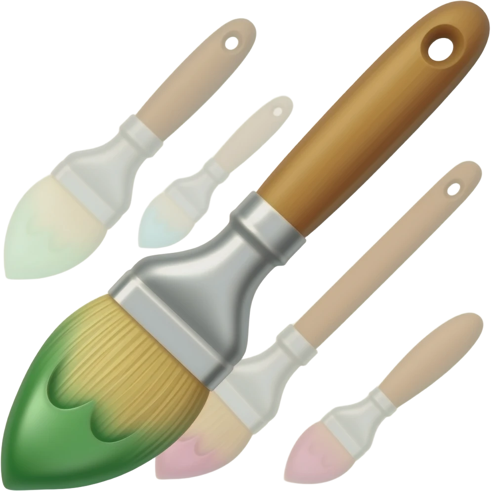 Paintbrushes emoji