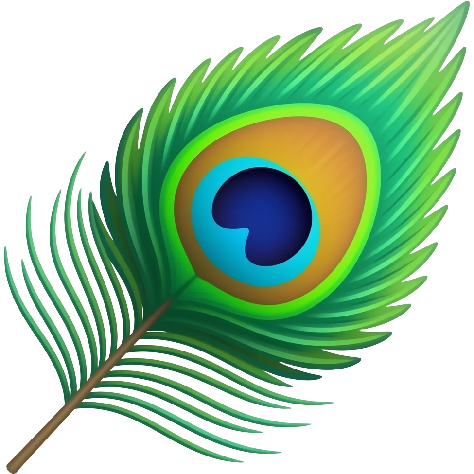 Peocock feather emoji