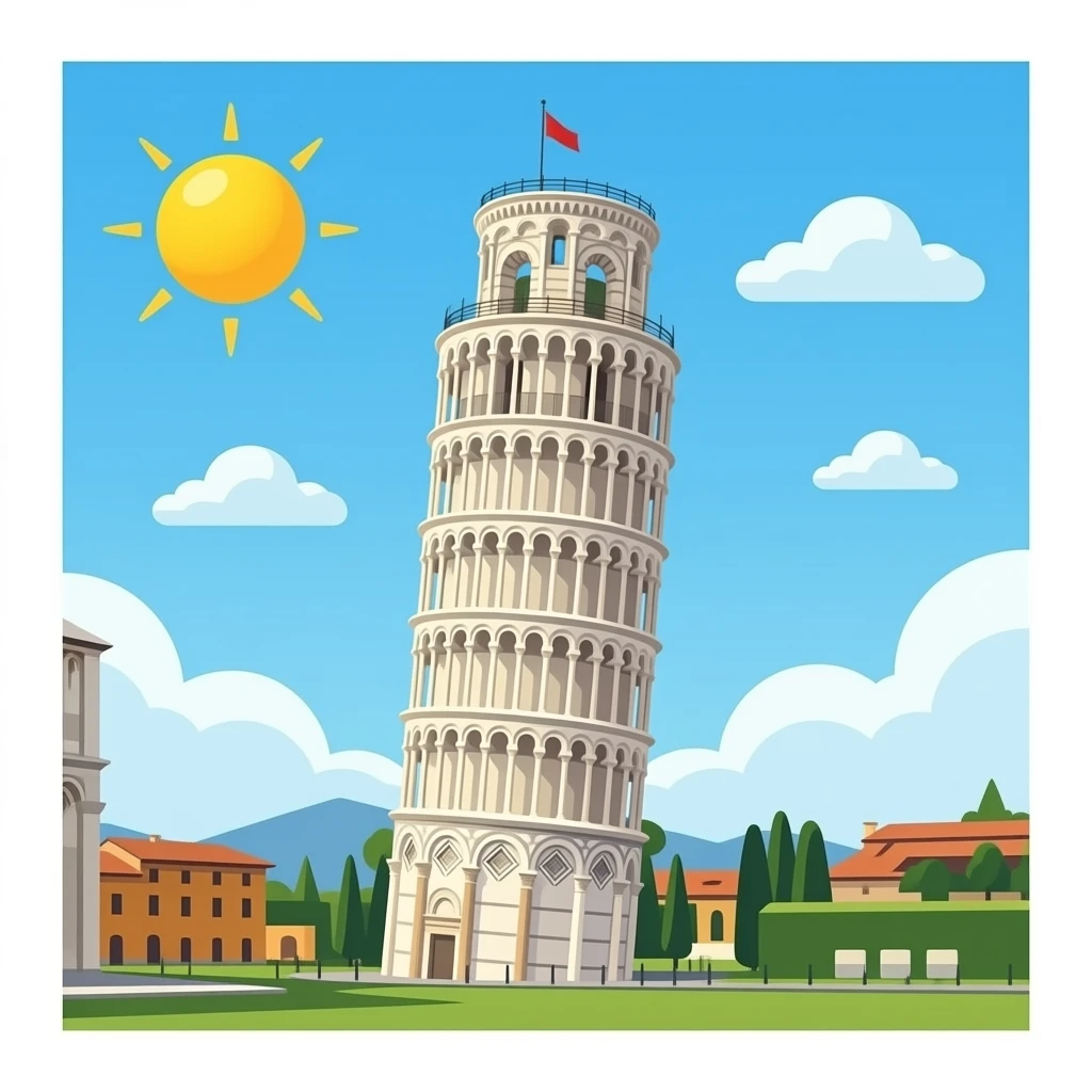 Pisa tower emoji
