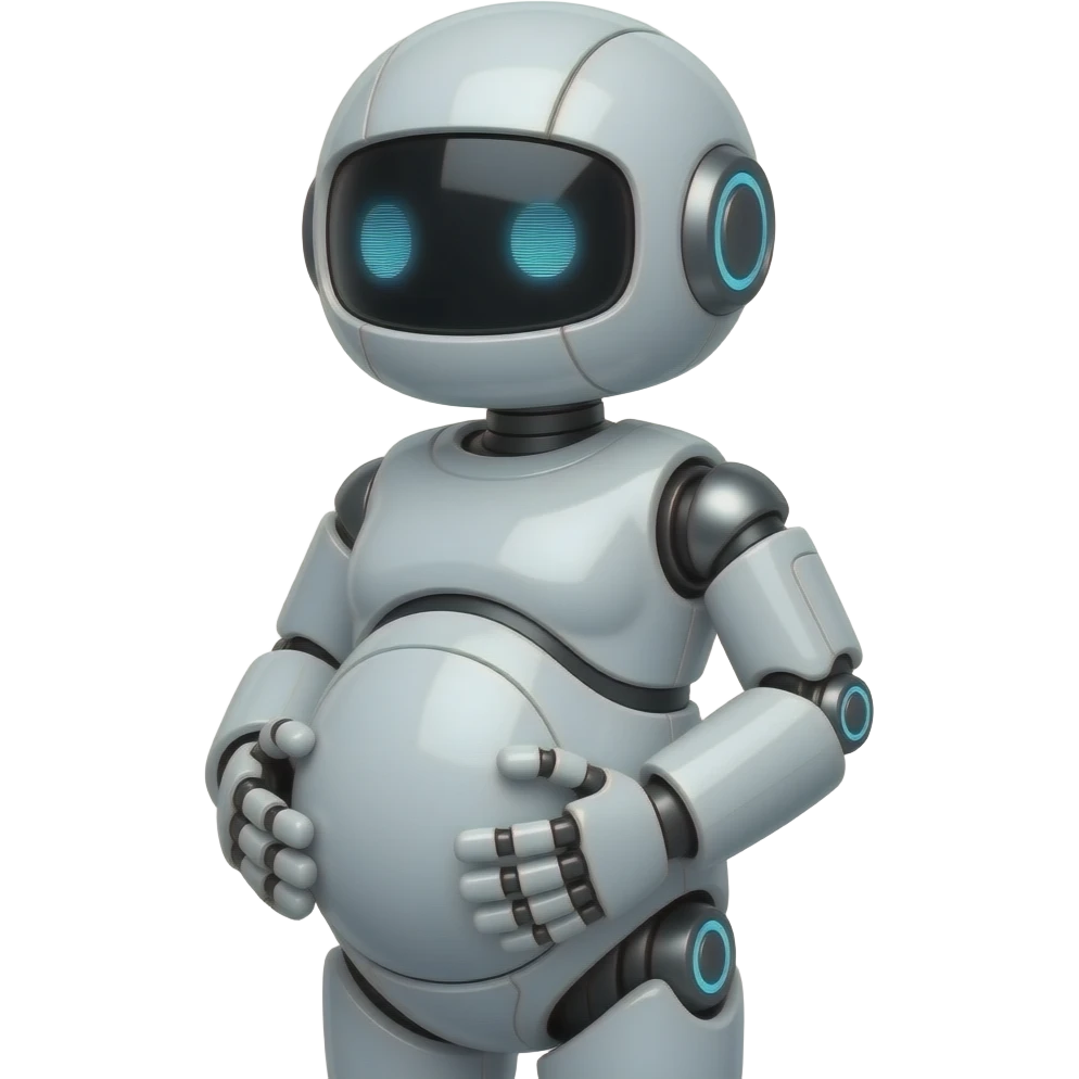 robô pregnant emoji