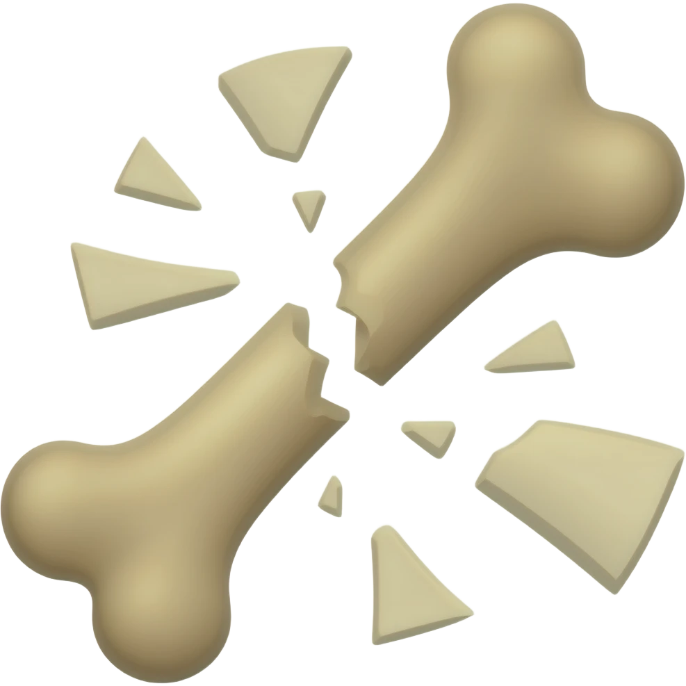 crashed bone emoji