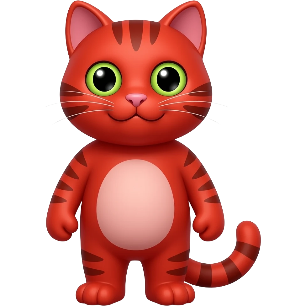 monster cat red emoji