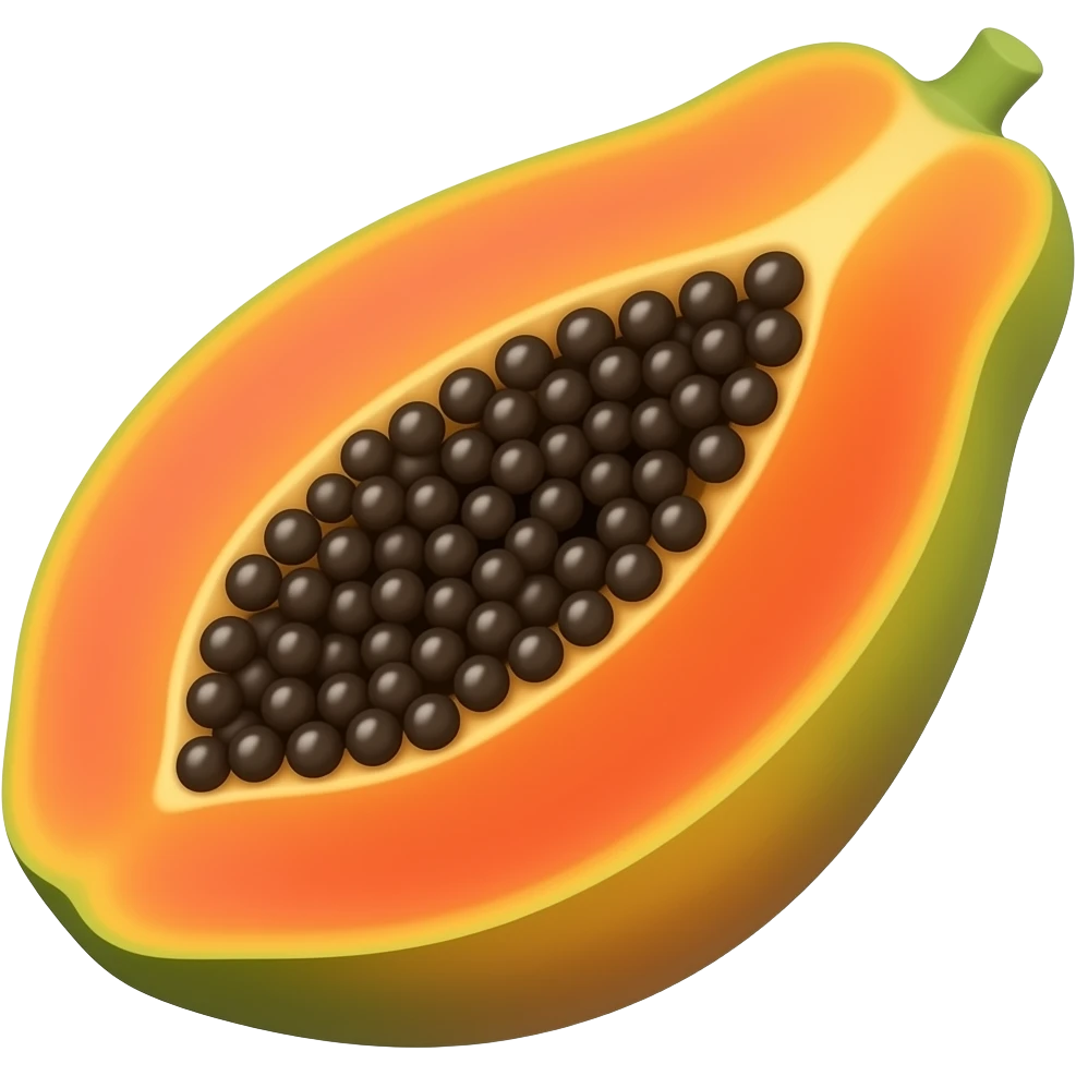 Papaya emoji