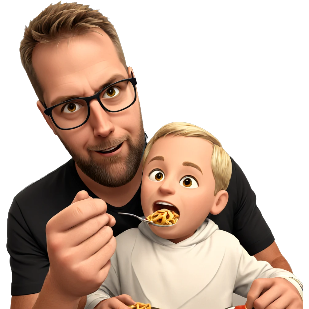 boys enjoying food together emoji