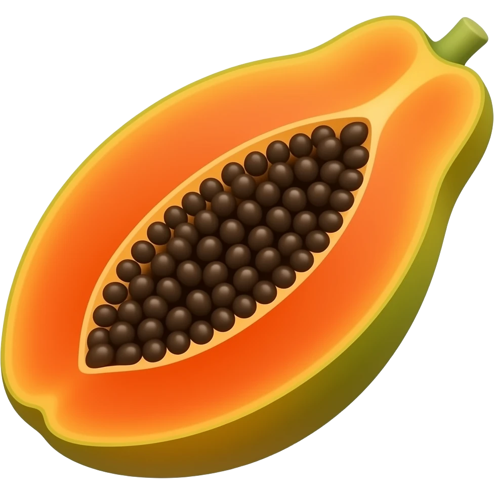 Papaya emoji