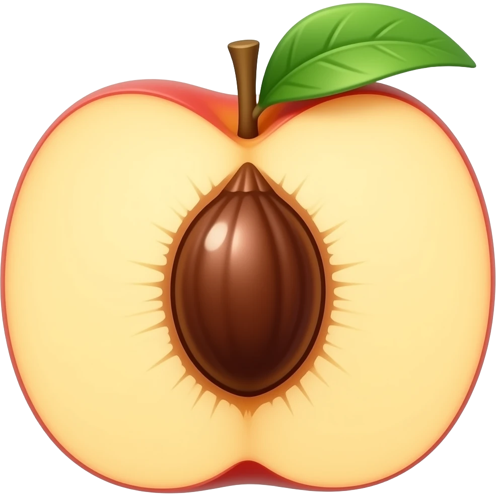 Have a peach emoji but with a dark hole with a bit of brown around it emoji