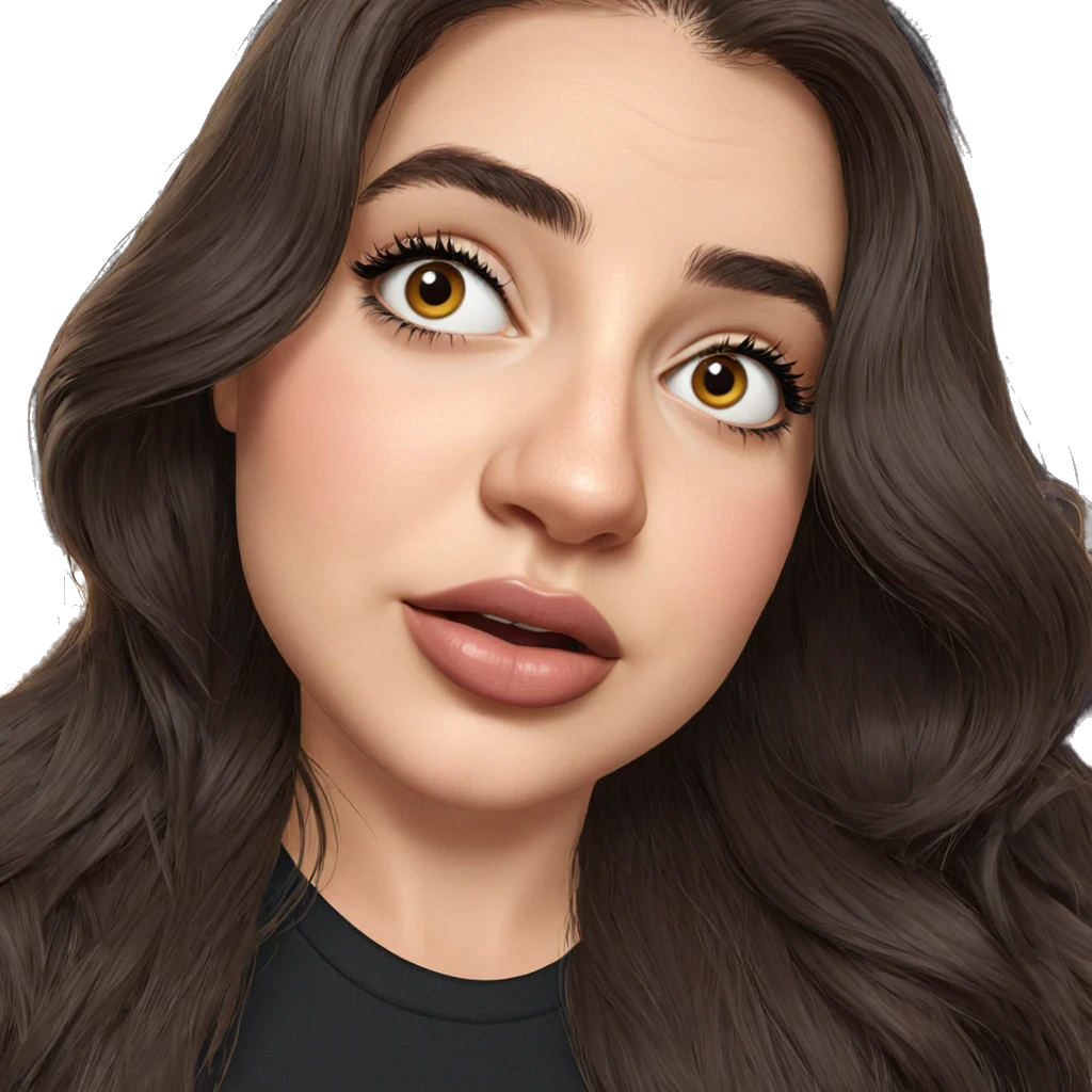 realistic portrait of girl emoji