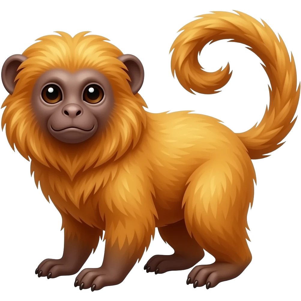 Golden lion tamarin emoji