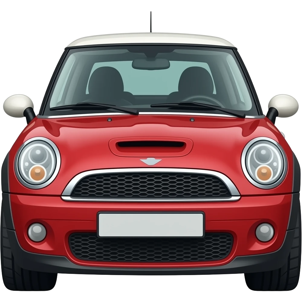 Red mini cooper emoji