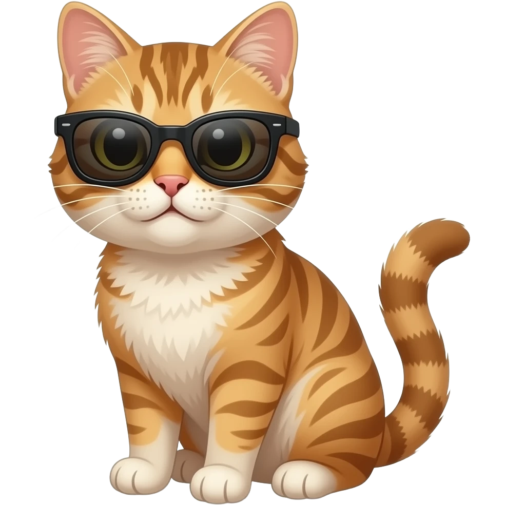 Cat wearing sunglasses emoji