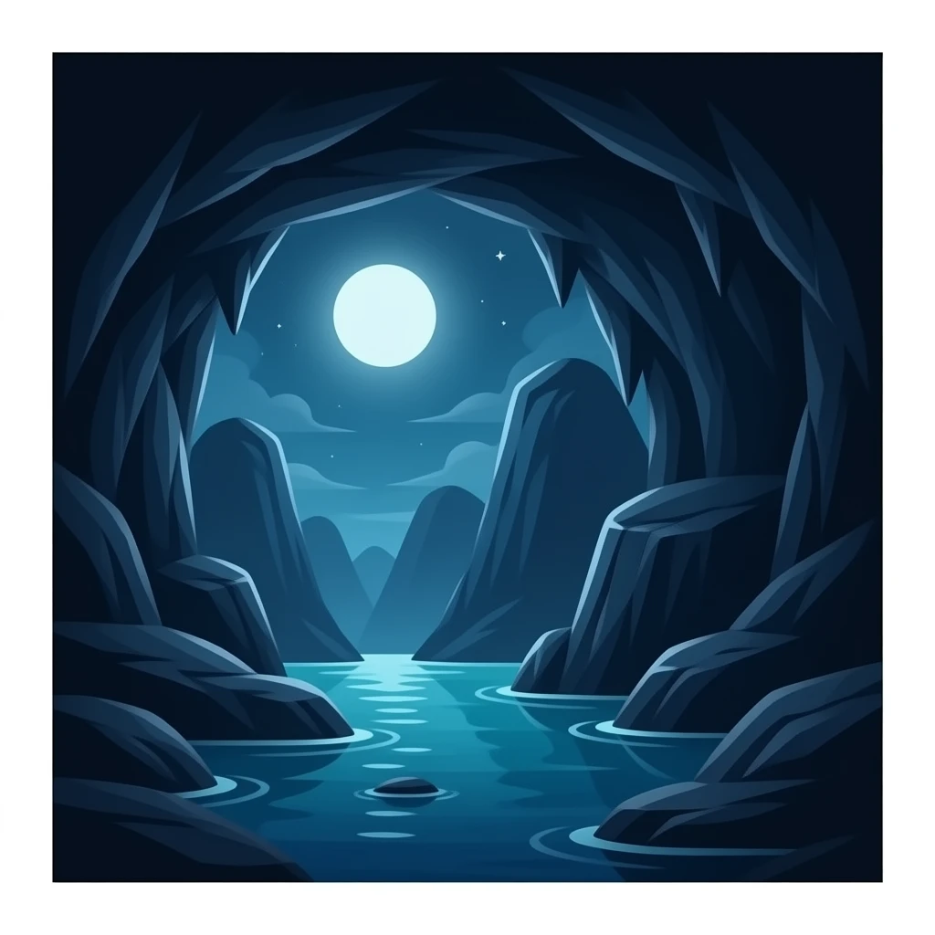 une grotte très sombre emoji