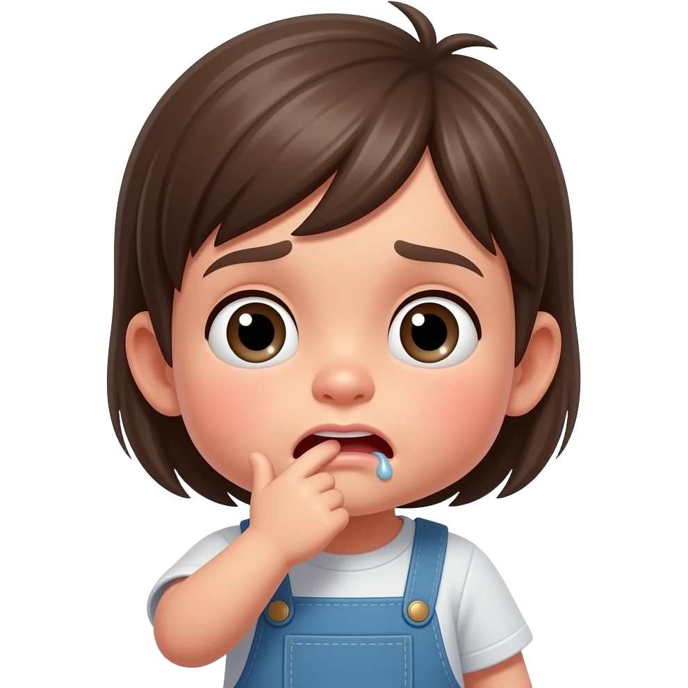 Criança engasgada emoji