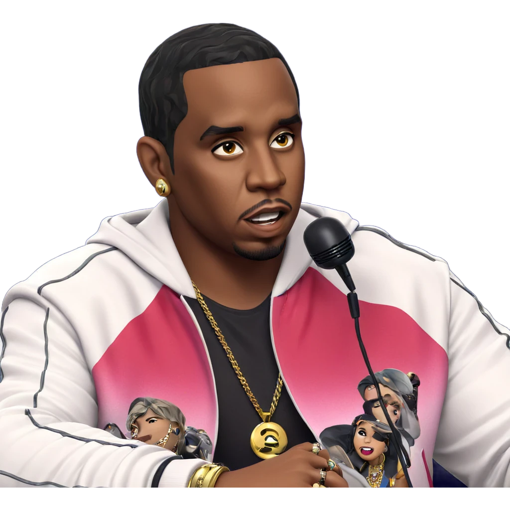 male singer with jewelry emoji