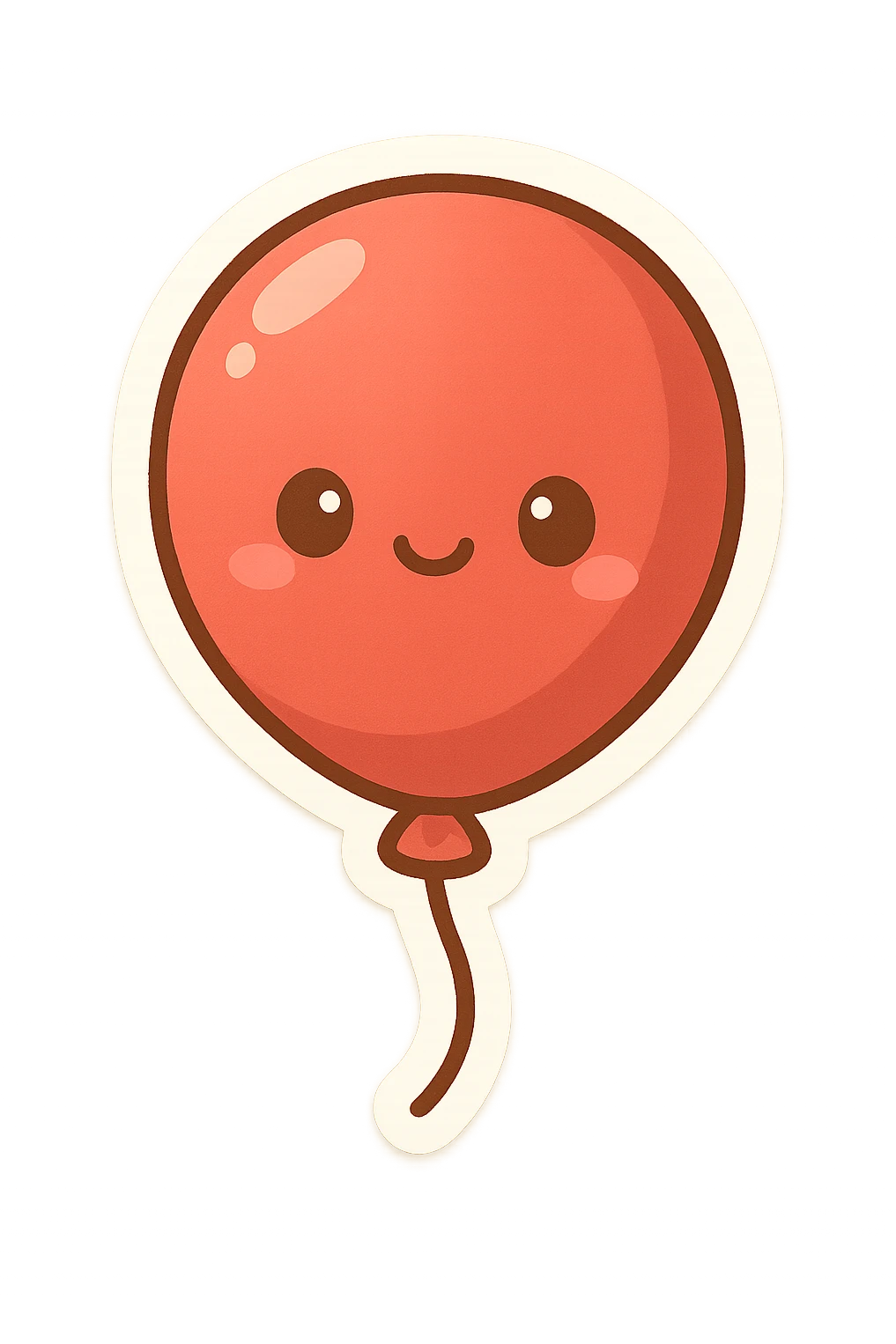 balloon, chibi stickers style emoji
