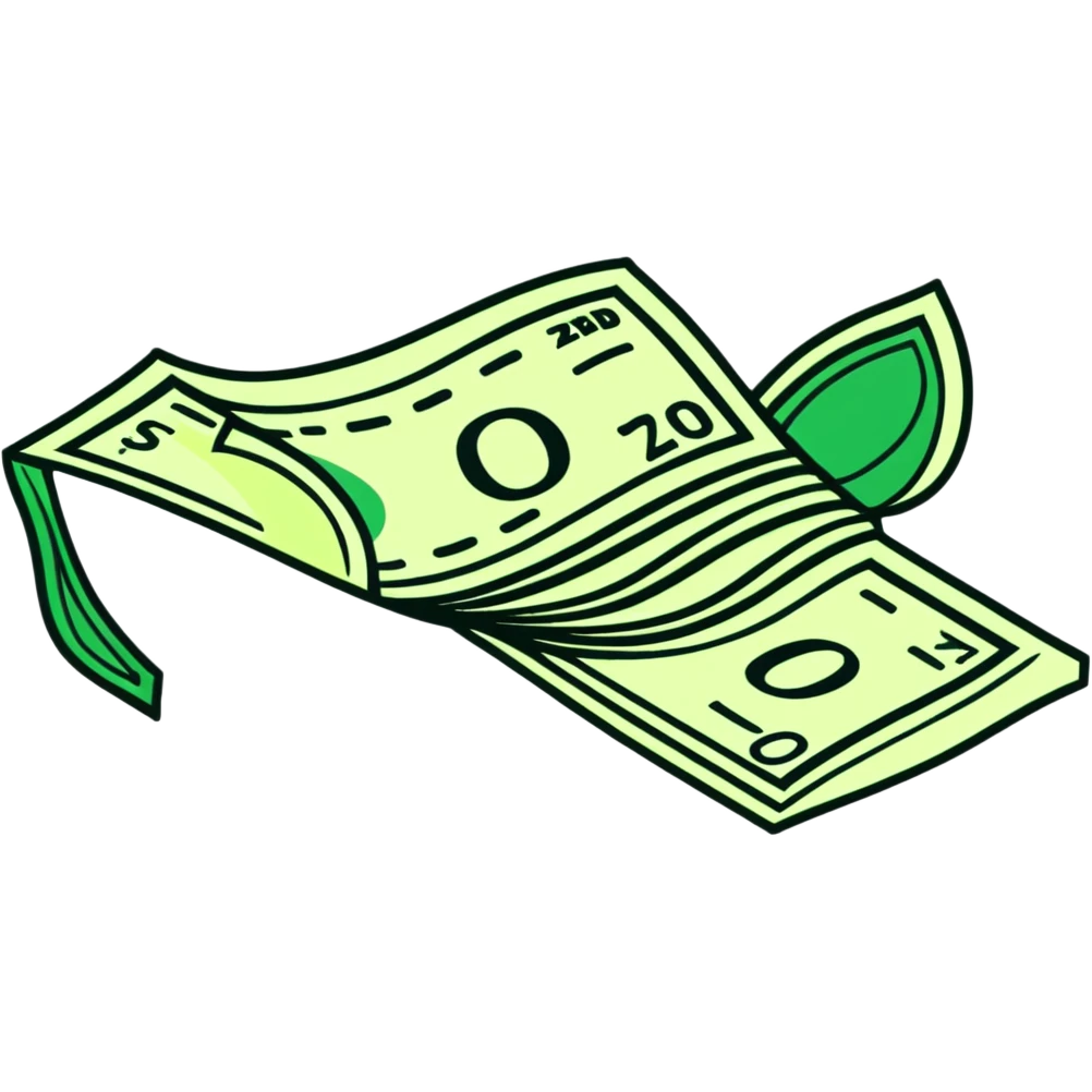 flying banknote emoji