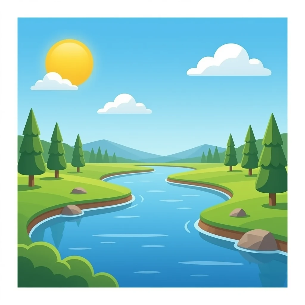 hazme un rio horzontalmente emoji