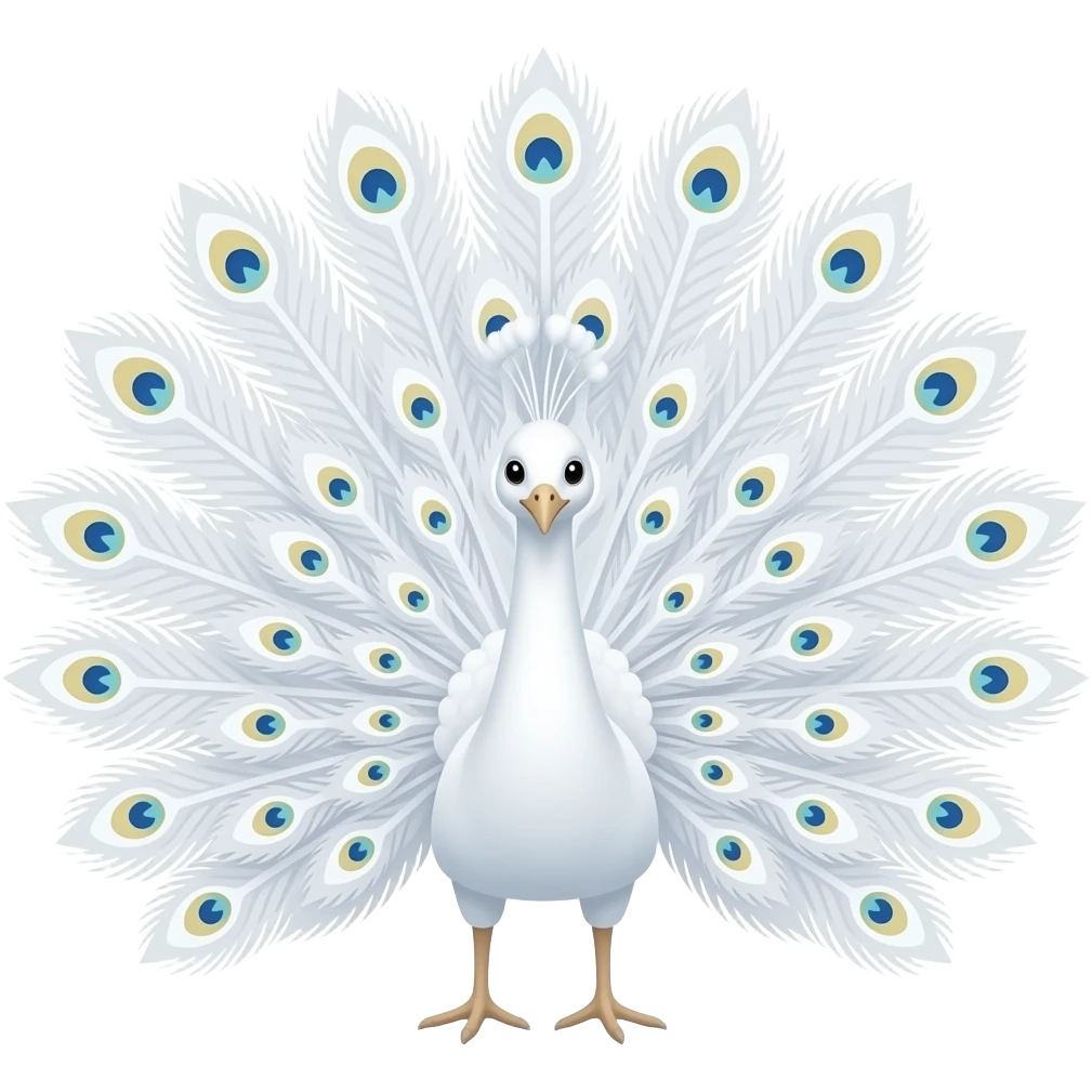 White peacock emoji