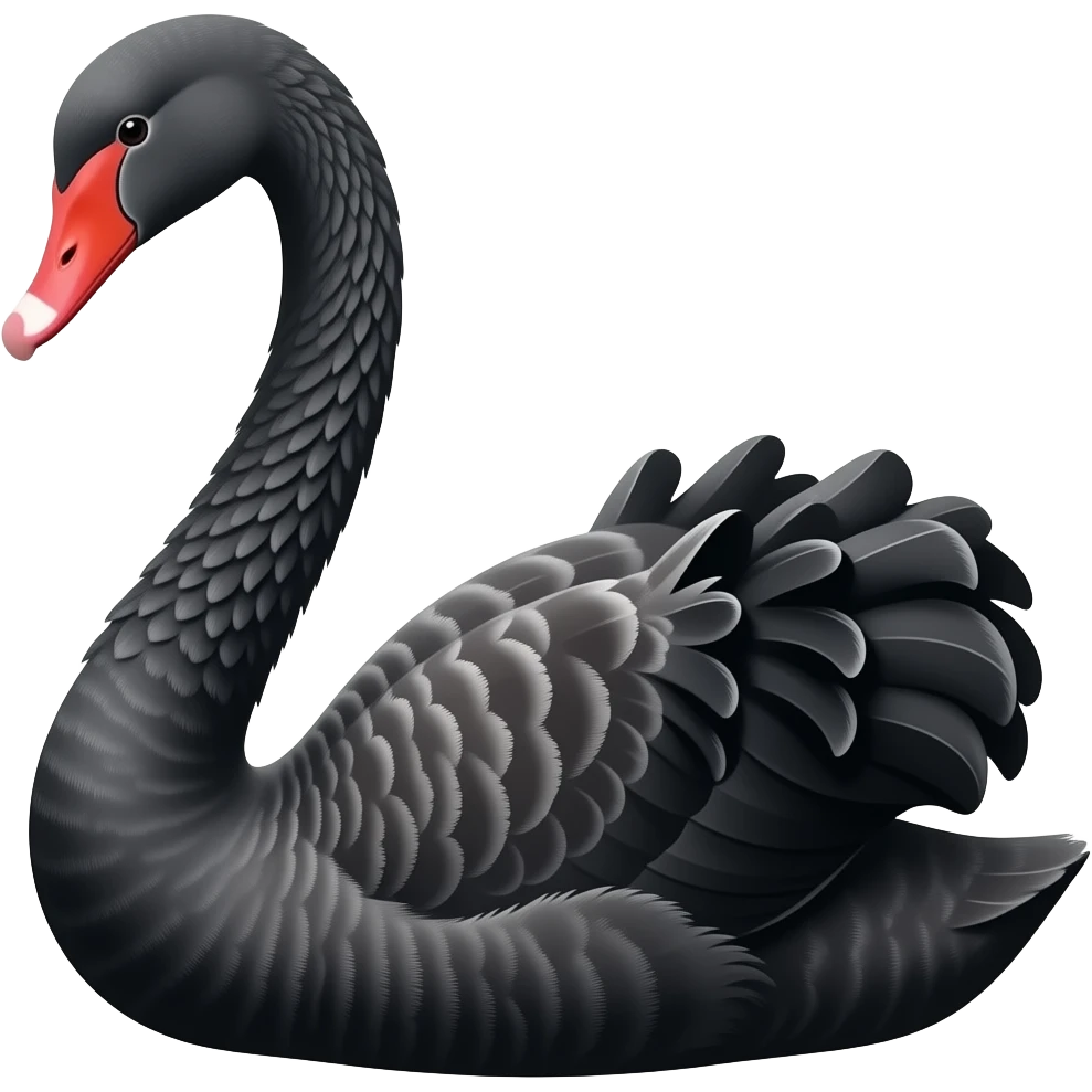 Swan black emoji