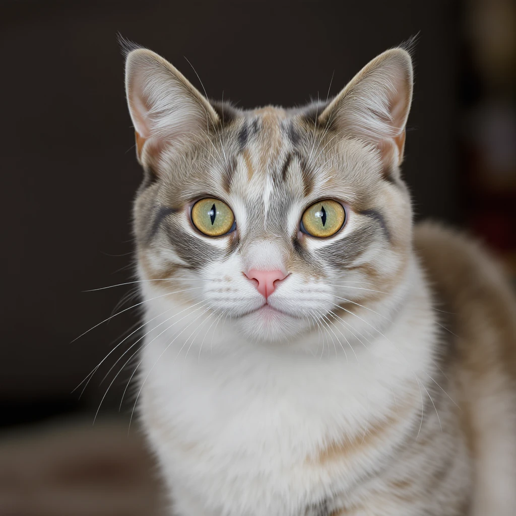 realistic cat, soft fur, gentle eyes emoji