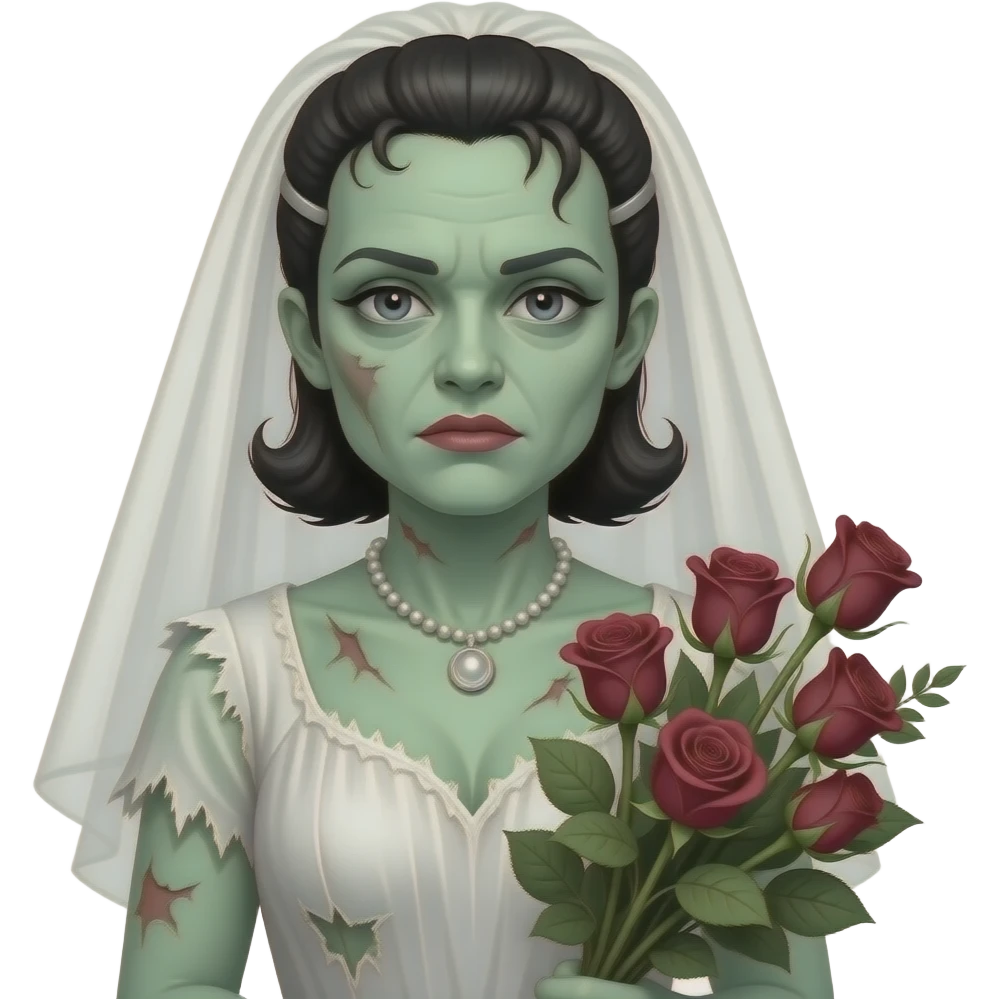 bride of frankenstein emoji