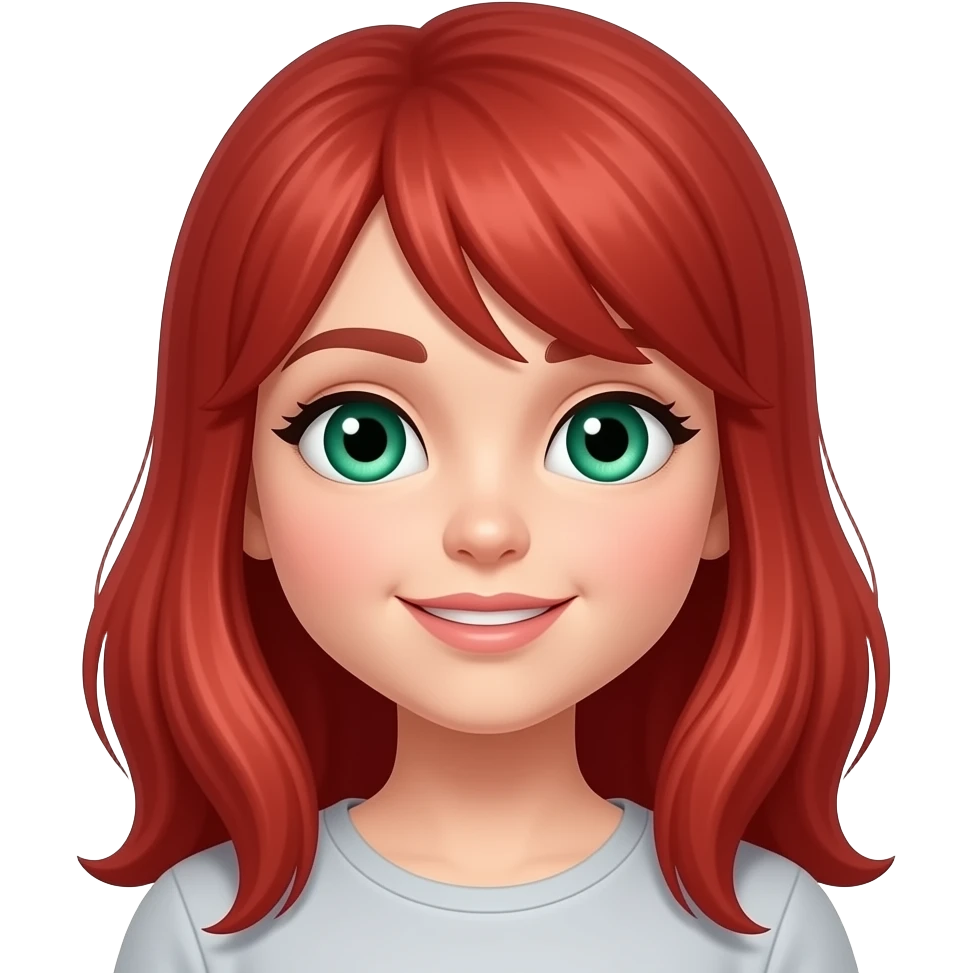 Ruby niko girl with emerald eyes emoji