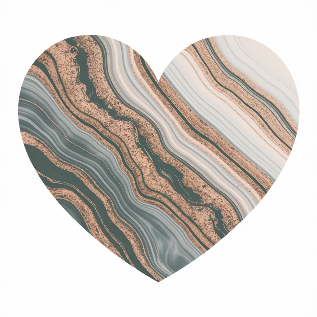 heart with a marble texture emoji