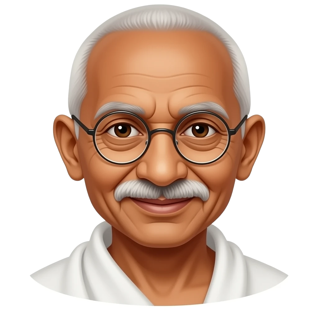 Make emoji of Gandhi ji emoji