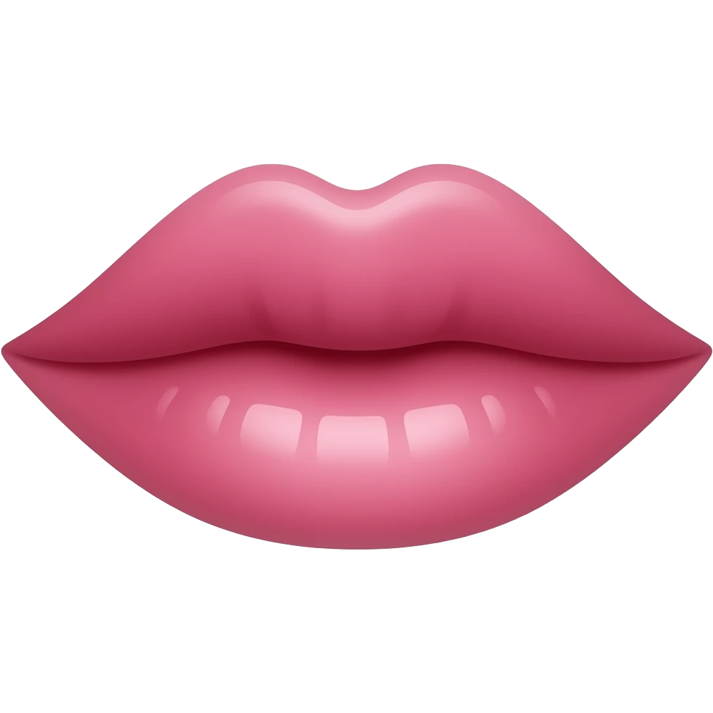 pink kissy lips emoji