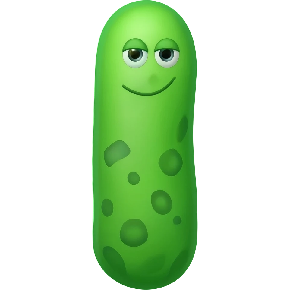 bacterias animadas con fondo verde emoji