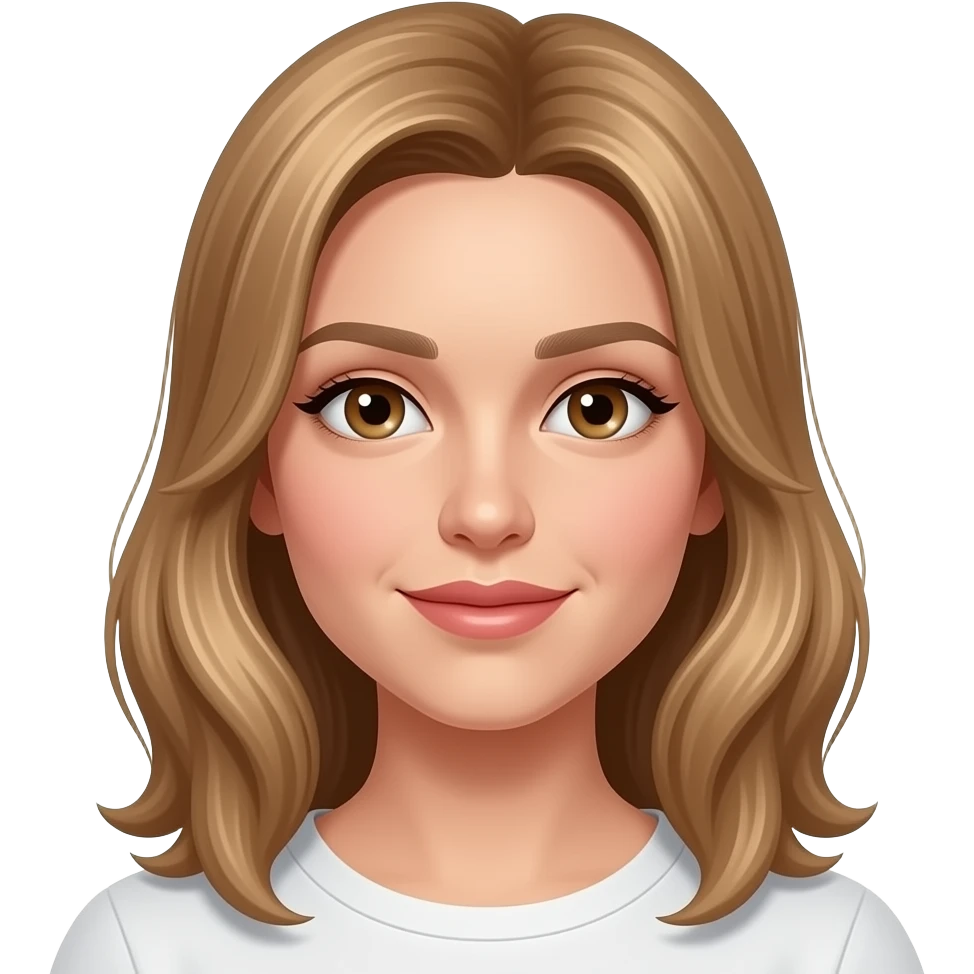 Keep all the same except for the curly head needs lighter skin tone emoji