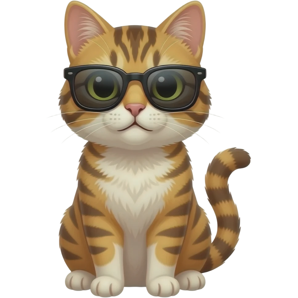 Cat wearing sunglasses emoji