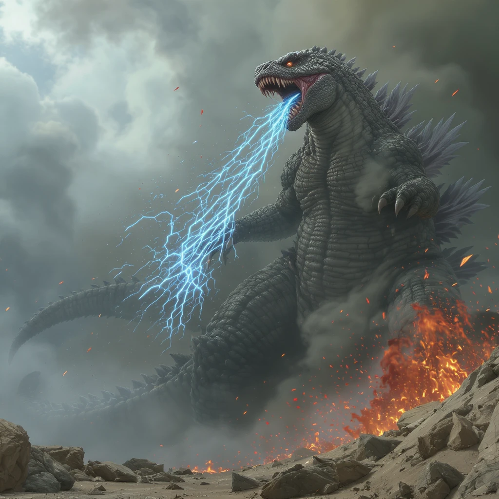 godzilla attacking ny emoji