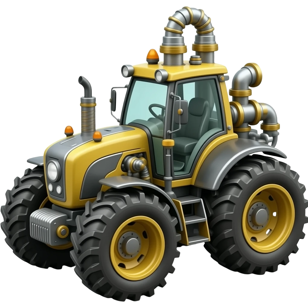 complex machine on tires emoji