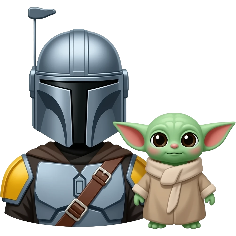 mandalorian és grogu emoji