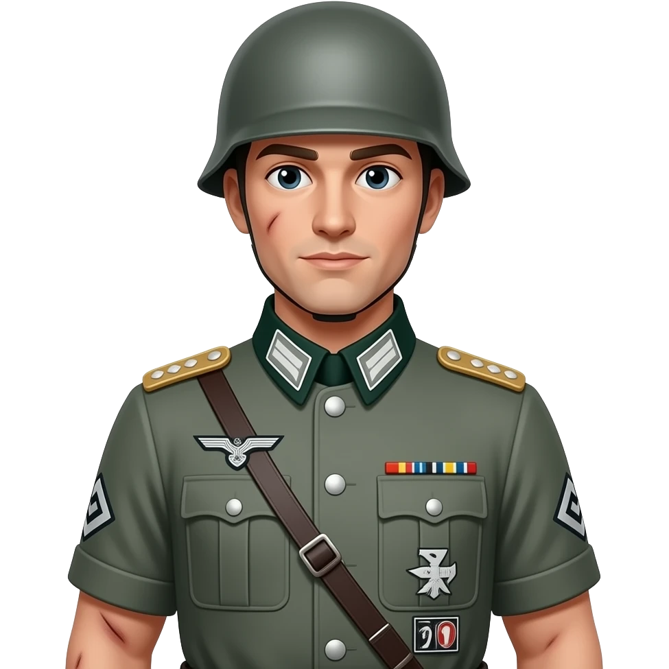 german soldier bruises emoji