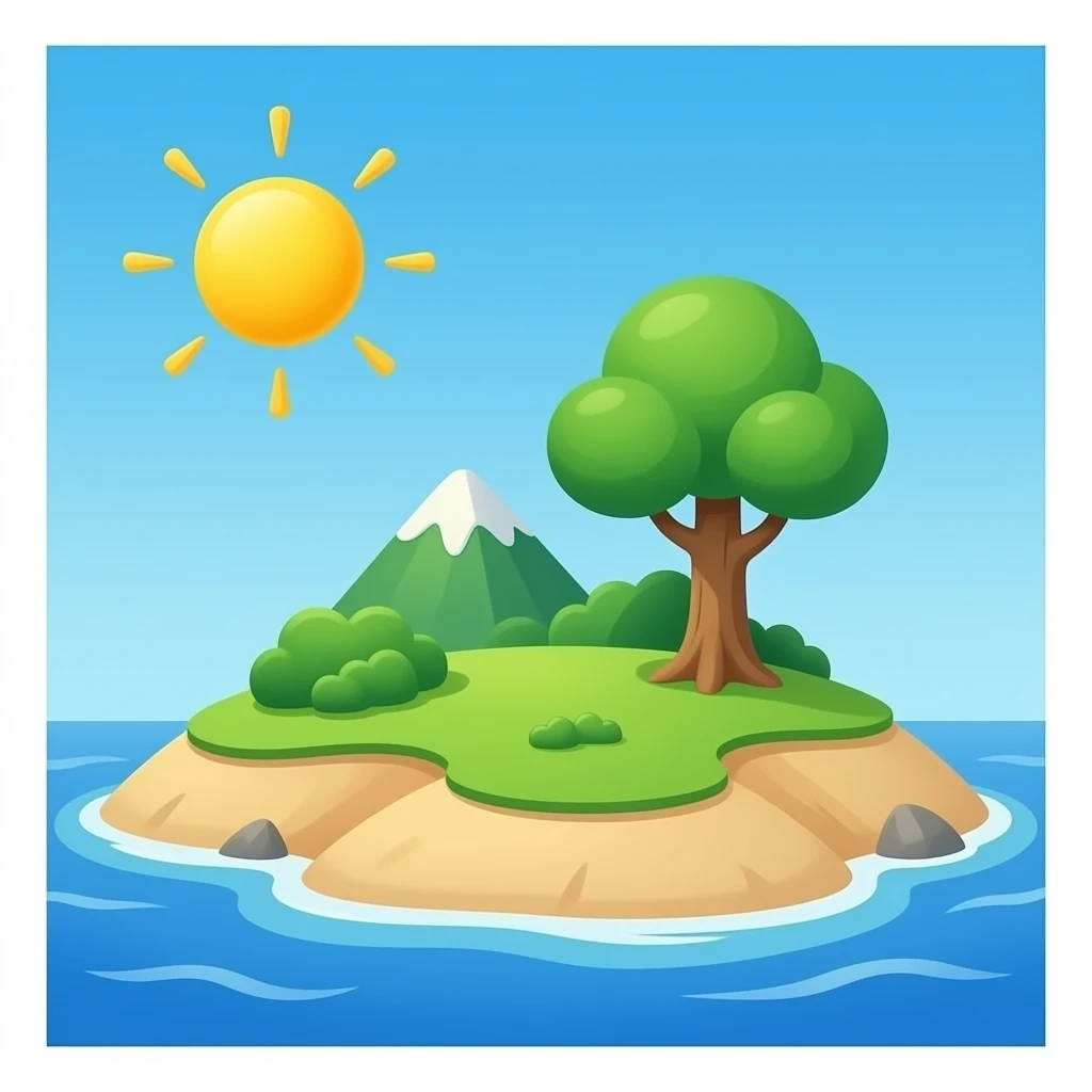 Simple island emoji