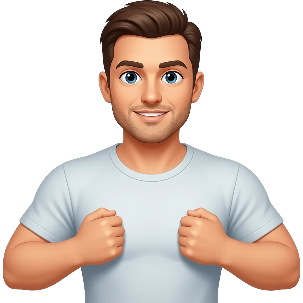 Man squeeze boobs emoji