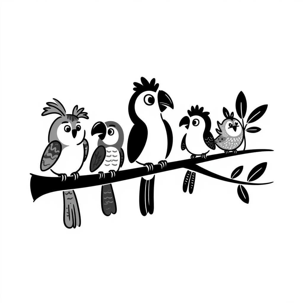 Tropical birds emoji