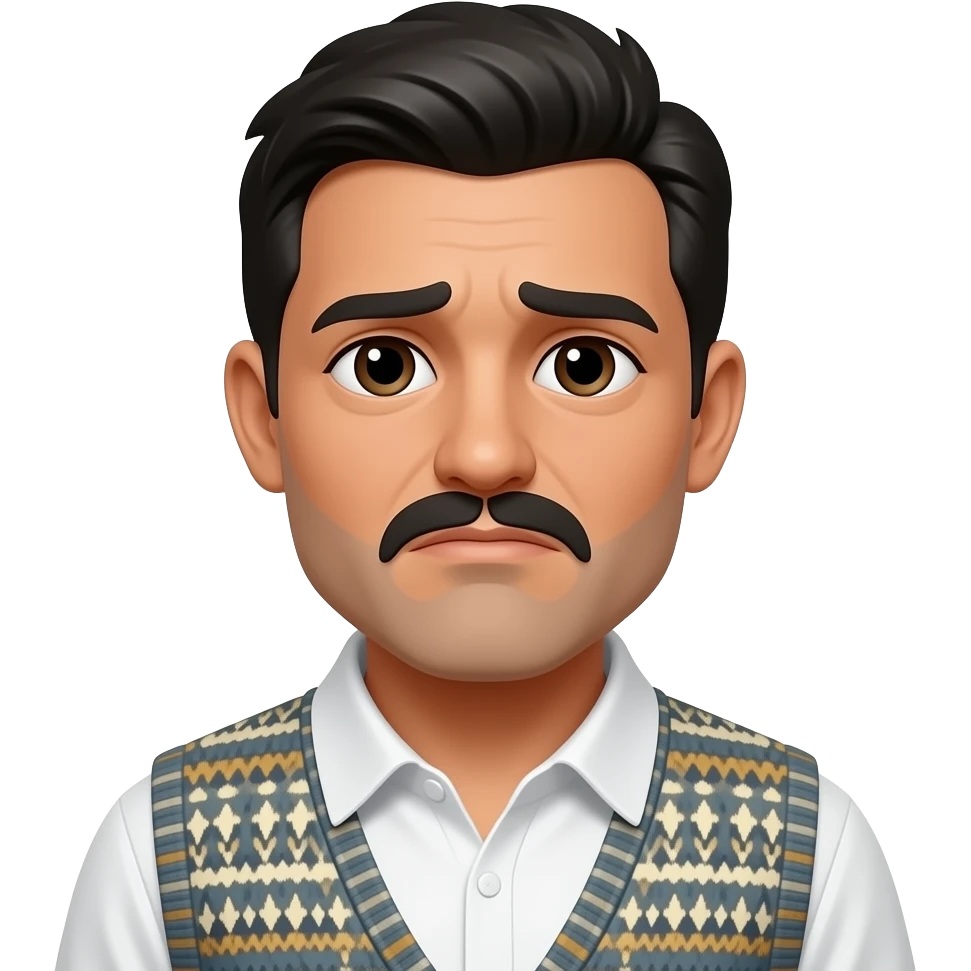 sad mexican man emoji