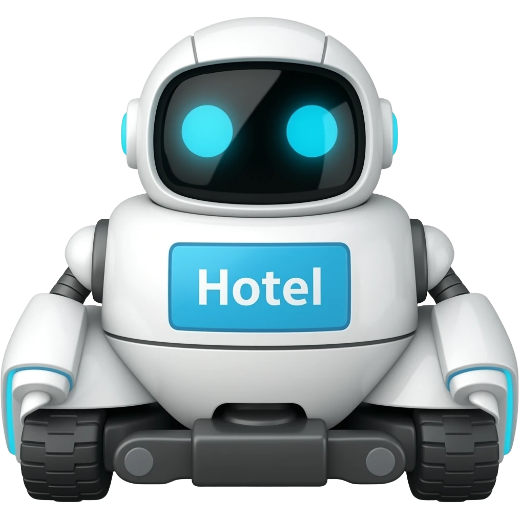 Hotel delivery robot emoji