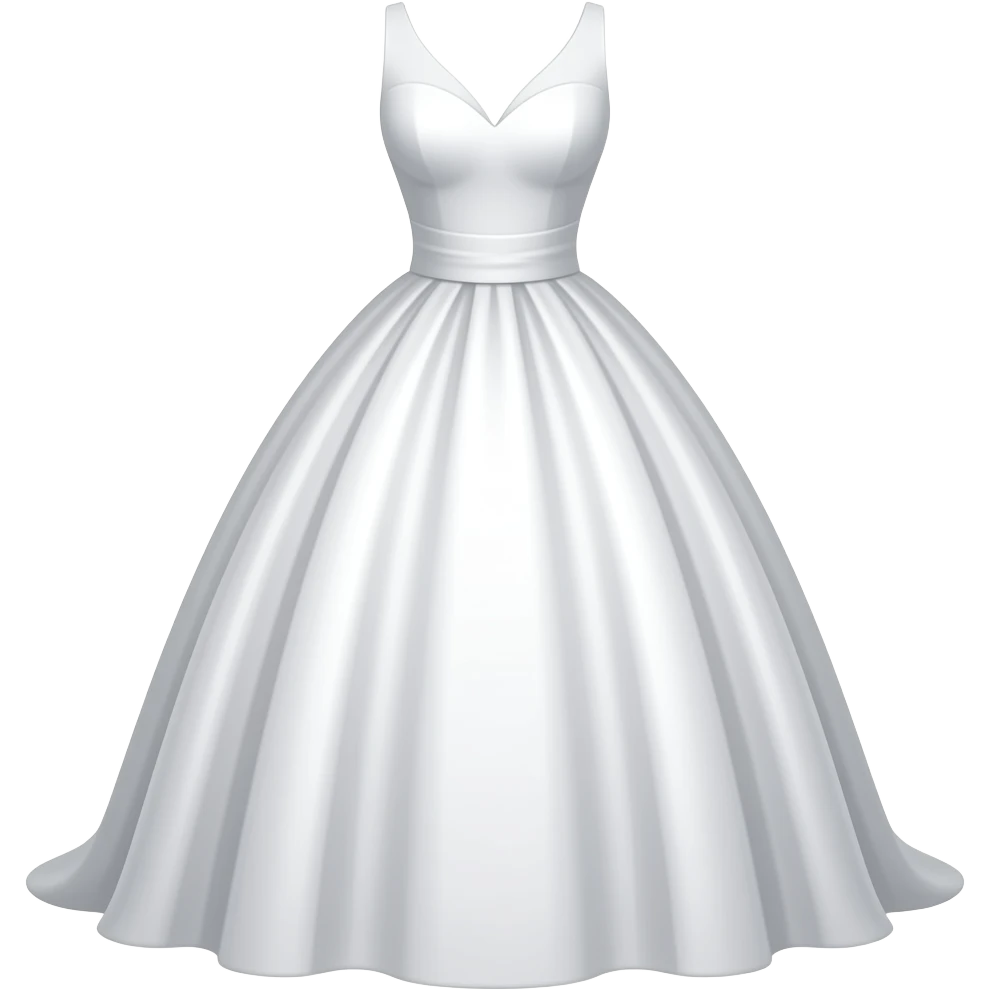 simple wedding dress emoji