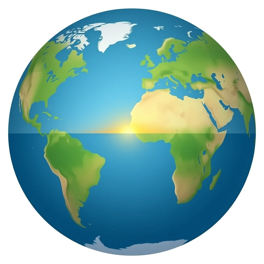 Flat earth not as a globe emoji