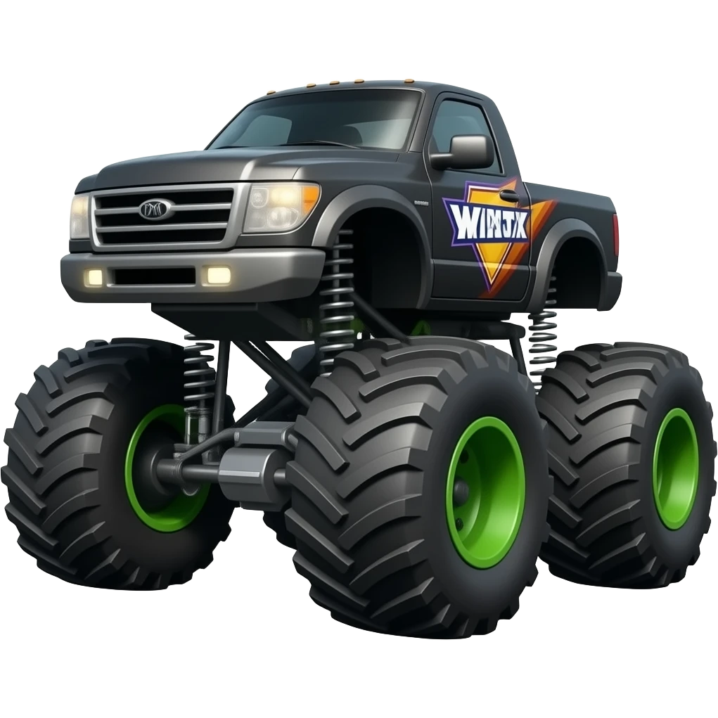 Monster jam truck emoji