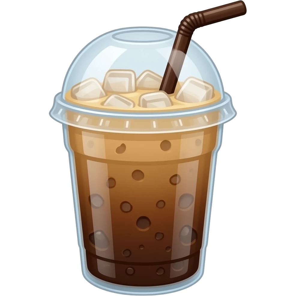 cute iced coffe emoji