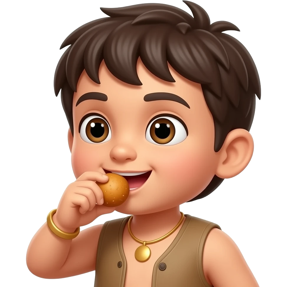 Chota bheem eating ladoo emoji