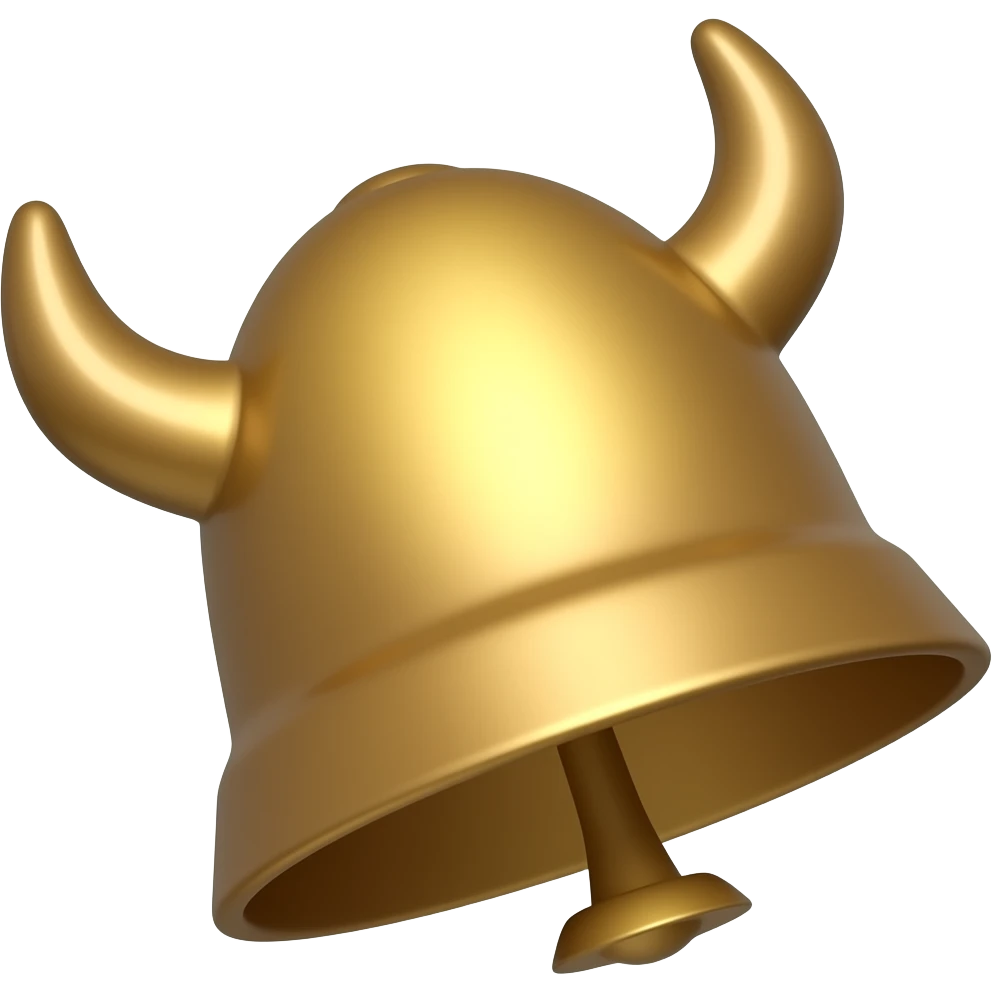 Cowbell bronze emoji