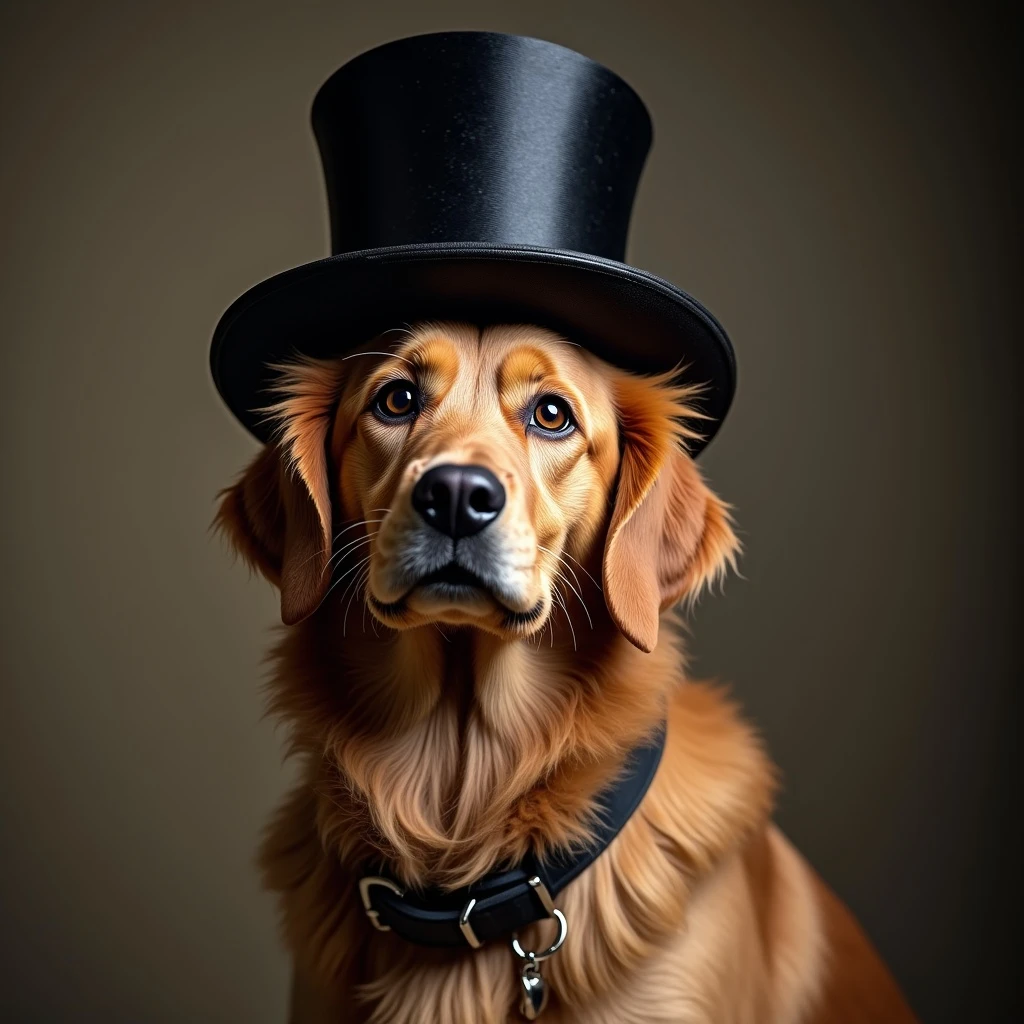 dog in a top hat emoji